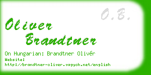 oliver brandtner business card