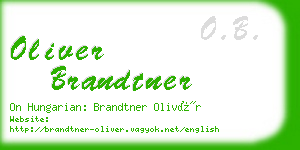 oliver brandtner business card